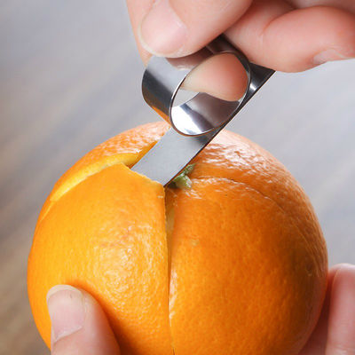 430 Vòng thép không gỉ Mini Size Fruit Peeler Kitchen Gadget Manual Orange Peeler Sliver