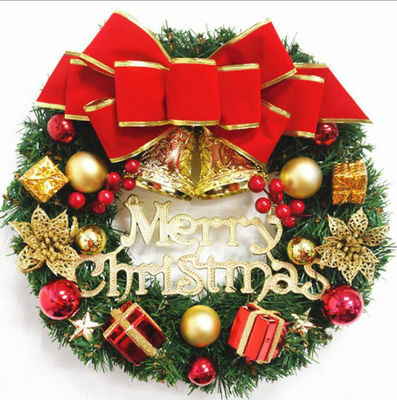 Vòng XMAS vương miện cho cửa trước Vương miện rơi với logo tùy chỉnh