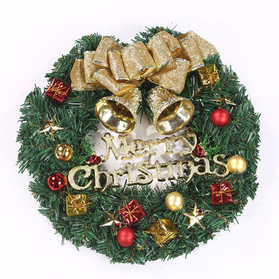 Vòng XMAS vương miện cho cửa trước Vương miện rơi với logo tùy chỉnh