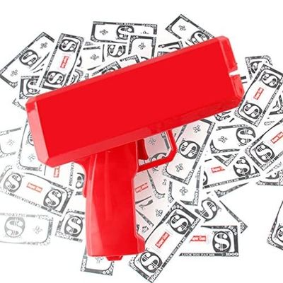 18.5cmX8cmX17.5cm Plast Jet Currency Gun cho Wedding Bar Game
