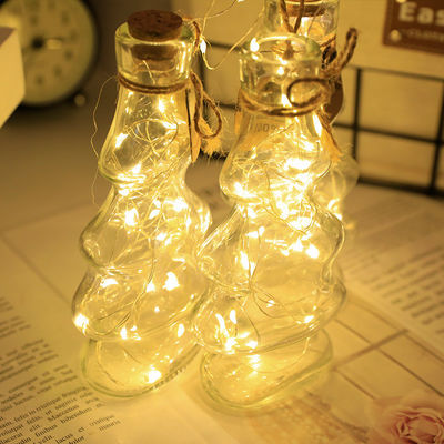 7/22/32m Kiểm soát nước LED mặt trời đồng dây cây thông Noel đèn với vật liệu PVC ấm