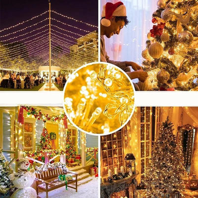 Dream Color Giáng sinh đèn dây 10leds / m 5m 10m PVC chống nước dẫn địa chỉ