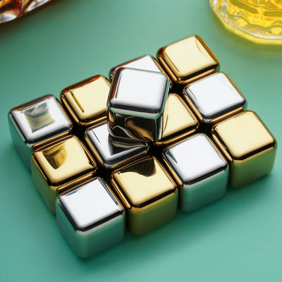 Cung cấp 304 Stainless Steel Whiskey Stone Gift Set 8pcs/set để làm mát rượu vang đỏ