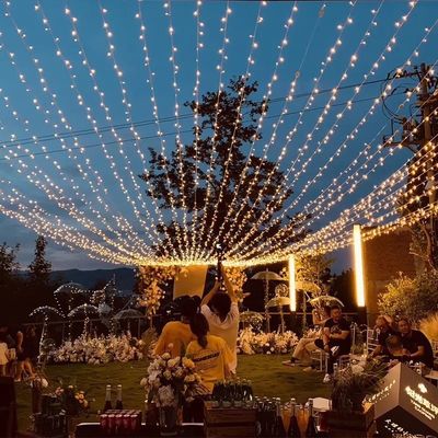 Ngoài trời không thấm nước 300m màu tím đèn cổ tích LED dây vòng hoa cho lễ kỷ niệm Giáng sinh