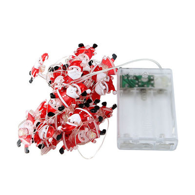 Santa Claus Scepter Bông tuyết Vòng vớ Elk Đèn đèn dây LED cho trang trí Giáng sinh cổ tích