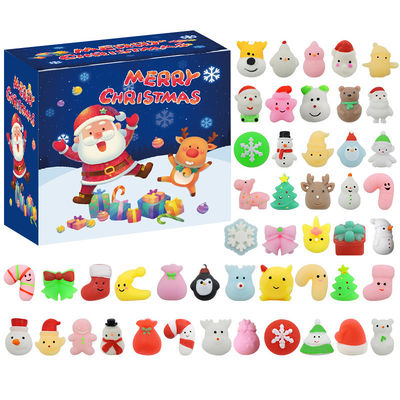 24pcs Christmas Advent Calendar Blind Box Cartoon Fidget Squishy Toy cho trẻ em