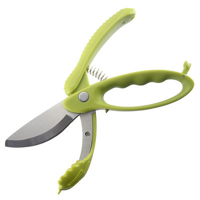 Công cụ cắt salad trái cây bằng thép không gỉ với tay cầm TPR đa PP và chốt salad