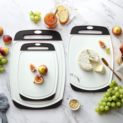 Custom Logo Kitchen Non-Slip 3 PCS Plastic Chopping Blocks Set cho máy cắt rau