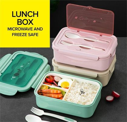 Thùng ăn trưa cho trẻ em / người lớn PP5 1400 ML Tự động đông lạnh trong lò vi sóng an toàn Không có BPA với đinh