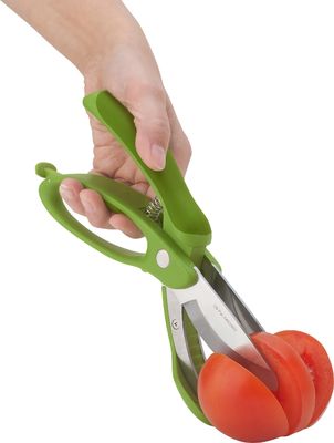 Kẹp salad với tay cầm PP TPR Máy cắt rau xanh để cắt salad