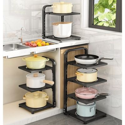 Chế độ tổ chức bồn rửa nhà bếp màu đen có chức năng có thể gấp