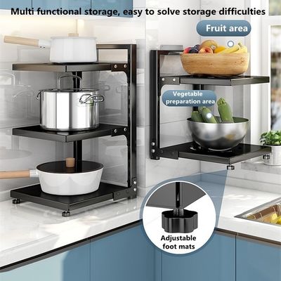 Chế độ tổ chức bồn rửa nhà bếp màu đen có chức năng có thể gấp