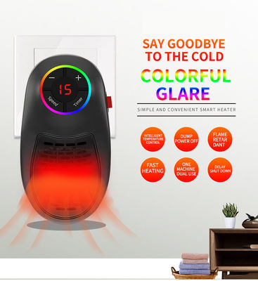0.5kg Plug-in Wall Heater Máy sưởi điện di động cho vườn Nhà nhỏ Mùa đông ấm