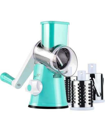 3 Blades trống được cung cấp Rotary Cheese Grater cho Máy cắt rau bằng tay và Walnut Grinder