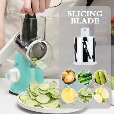 Máy cắt tay đa chức năng bằng thép không gỉ màu xanh trời cho các công cụ rau quả