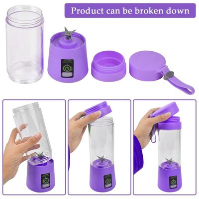 Silicone PC Electric Mini Ice Bottle Blender Home USB 2/4/6 Blades Juicer Cup Máy