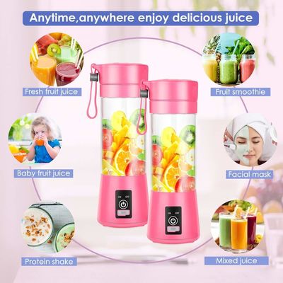 380ml Capacity Mini Blender USB Rechargeable Fruit Juice Portable Juicer Cup cho nhà