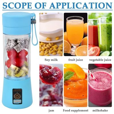 380ml Capacity Mini Blender USB Rechargeable Fruit Juice Portable Juicer Cup cho nhà