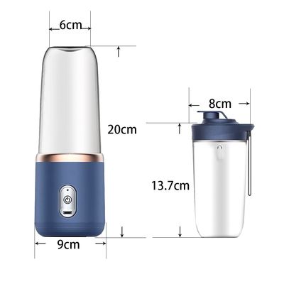 400ml Capacity Electric Juice Cup for Fruit Vegetable Tools Dải xách và sạc lại