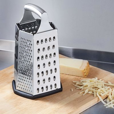 Máy cắt rau cầm tay tiện lợi và máy xay pho mát với thiết kế 6 mặt bằng thép không gỉ