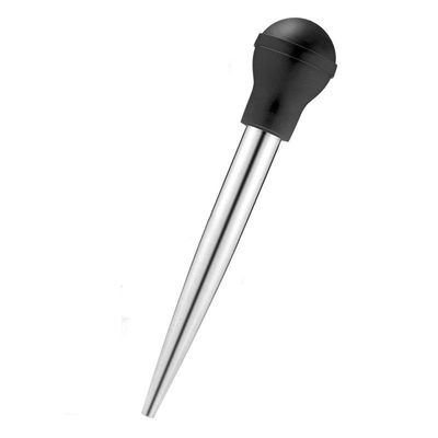 304 Stainless Steel Silicone Drip Oil Seasoning Tube cho BBQ Turkey Needle trong Balck