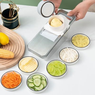 Mint Green Stainless Steel Vegetable Slicer Hoàn hảo để chuẩn bị bữa ăn nhanh chóng và dễ dàng