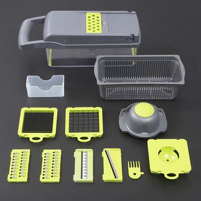 Dễ dàng cắt rau 12 trong 1 cắt thực phẩm máy cắt Mandoline cho phụ kiện nhà bếp