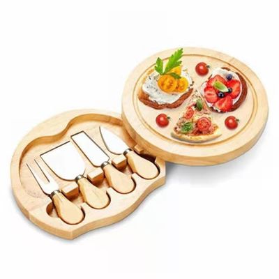 22.5 * 22,5 * 3,5cm Bamboo gỗ pho mát bảng Set cho OEM / ODM hỗ trợ