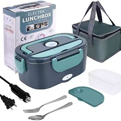 1L sưởi ấm nhiệt điện hộp ăn trưa với 304 thép không gỉ thùng chứa thực phẩm