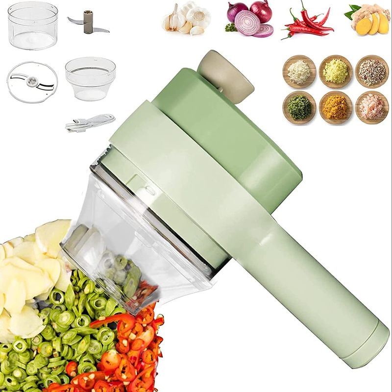 ABS PP PC Stainless Steel Kitchen Chopper Europe Dây cắt rau 4 trong 1