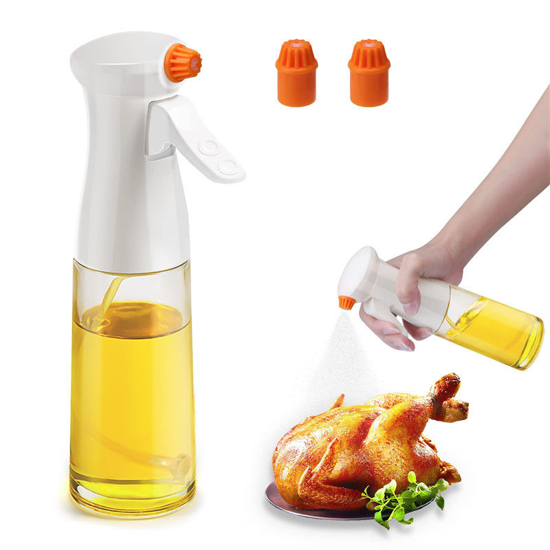 Logo tùy chỉnh 200ml chai xịt dầu thủy tinh chất lượng thực phẩm cho nhà bếp Máy phân phối dầu ô liu