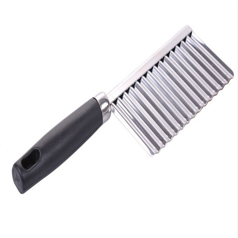 Rustless Steel Crinkle Knife lý tưởng cho rau và khoai tây cắt sóng trong nhà bếp