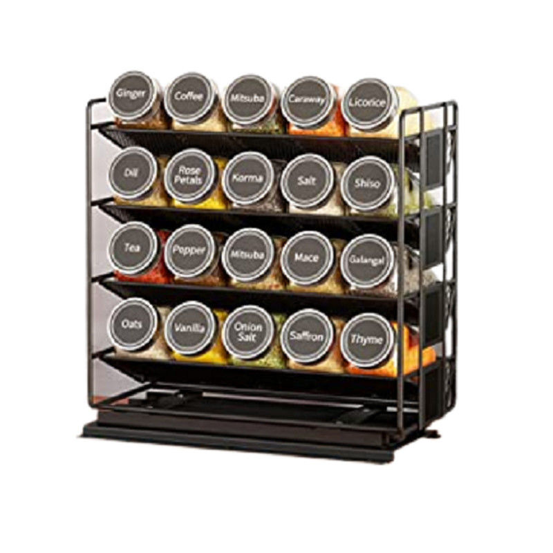 Thực tế 4 lớp kéo ra gia vị tổ chức cho tủ và tổ chức nhà bếp