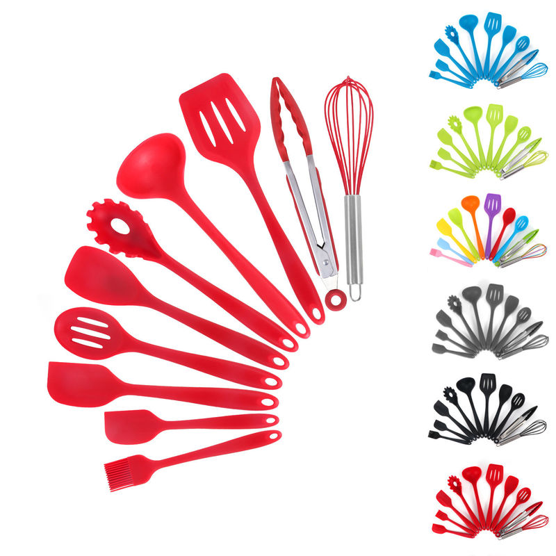 Hỗ trợ silicone xanh cho nấu ăn nhiệt độ cao trong thiết bị nấu ăn không dính 10 PC