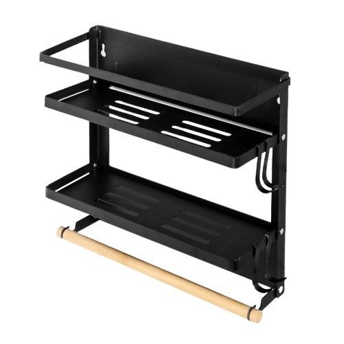 Máy từ tổ chức nhà bếp người giữ khăn giấy kệ kim loại gia vị lưu trữ kệ tủ lạnh kệ