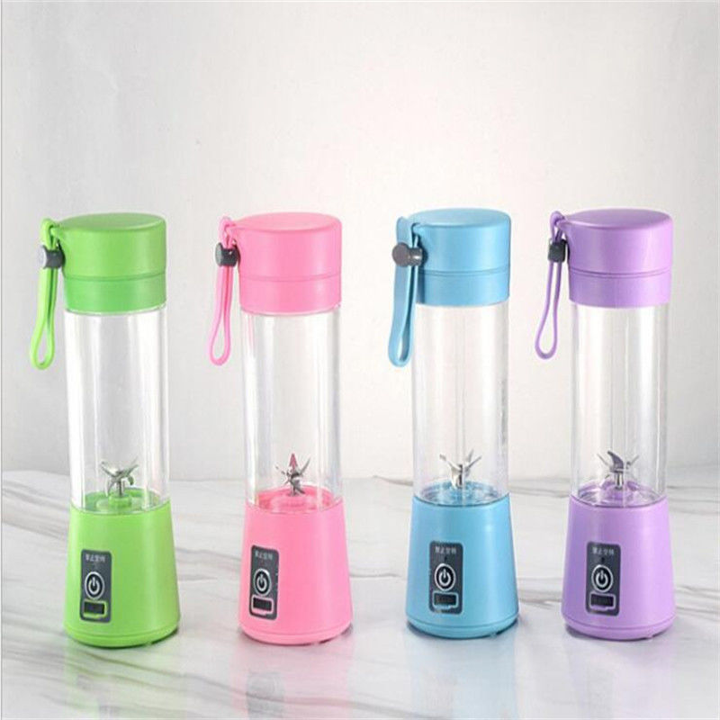 Máy trộn nước ép điện nhỏ xíu compact 380ml để trộn trái cây trong nhà bếp