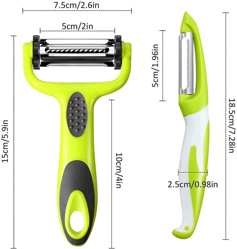 Dao tẩy da bằng thép không gỉ đa chức năng cho nhà bếp 19 * 2.5 * 2cm OEM / ODM được chấp nhận