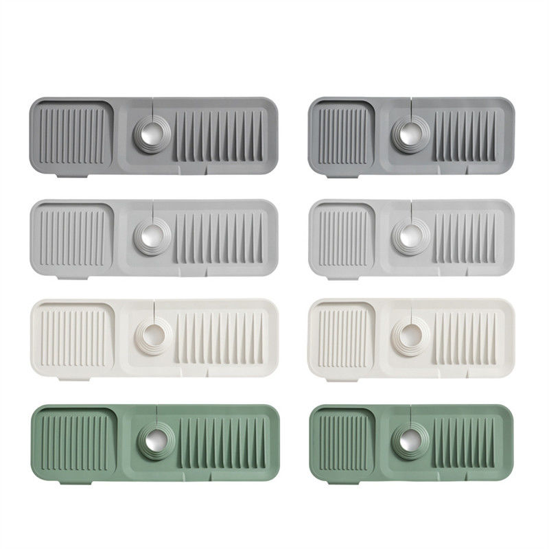 Silicone sink Splash Guard Catcher Handle Drip Draining Pad Chất hấp thụ thảm cho OEM / ODM